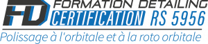 Logo certification polissage automobile officiel Large bleu