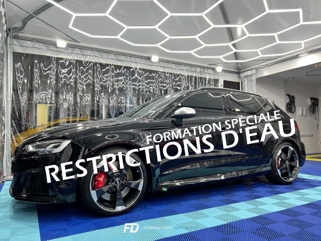 Formation lavage voiture restriction d'eau